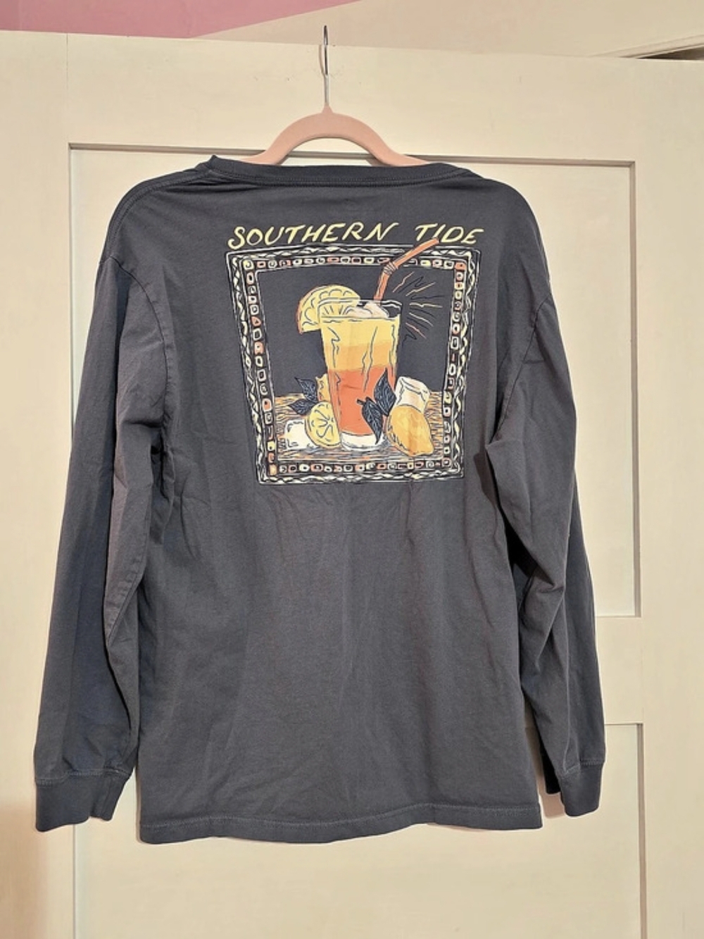 Southern Tide Long Sleeve Tee in Gray XL Like New